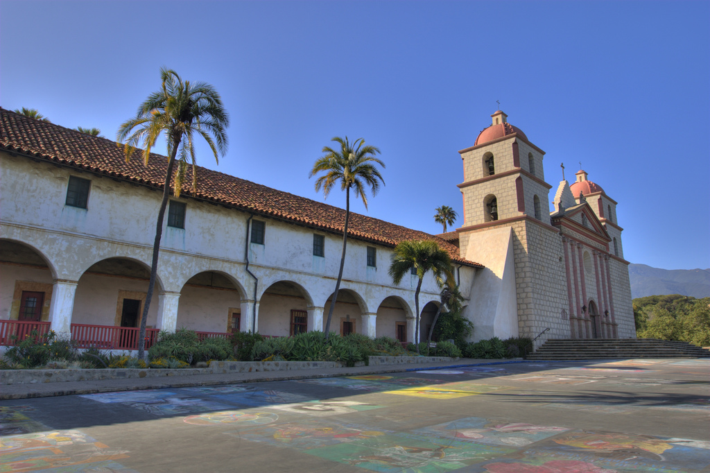 Santa Barbara Mission by Frank Kehren